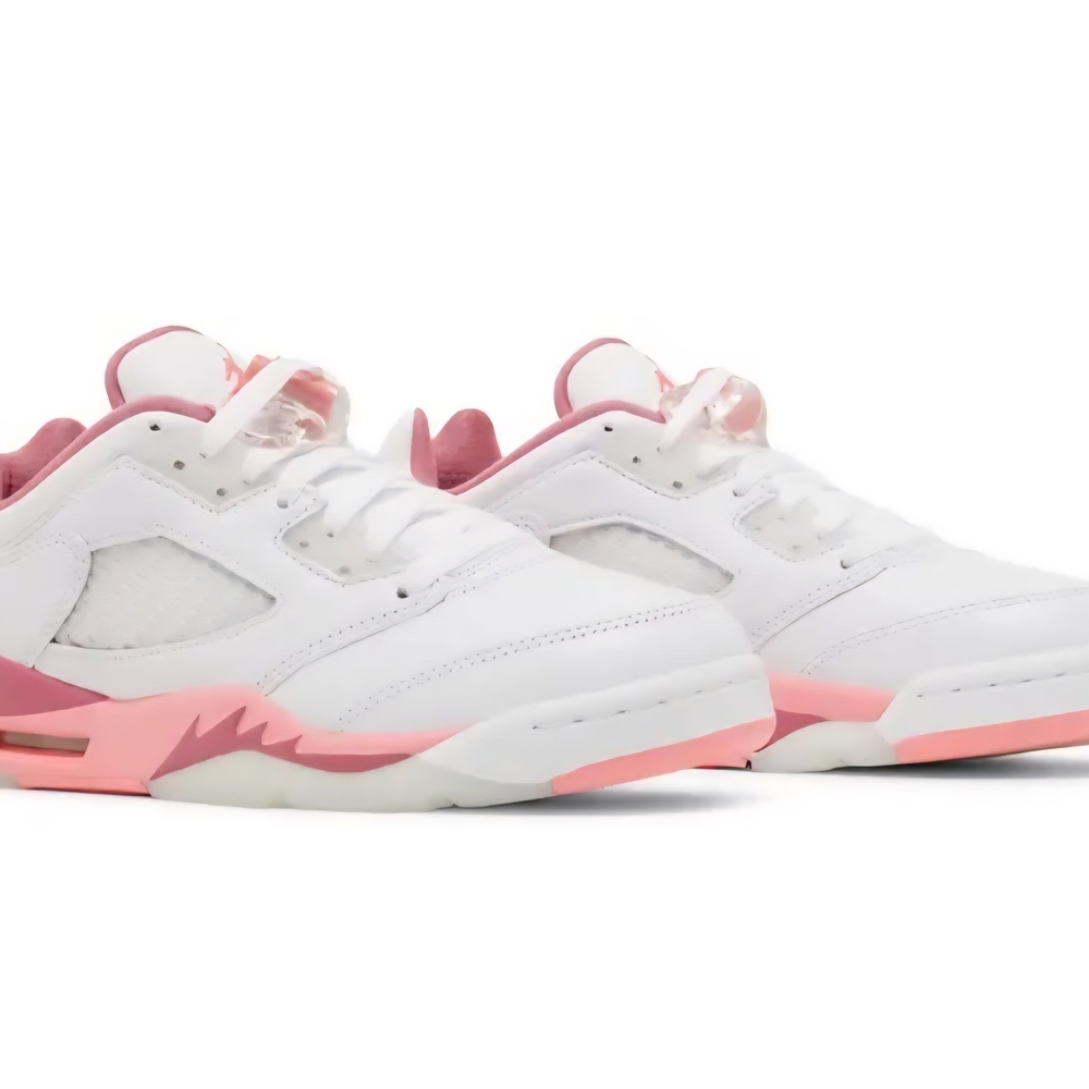 Jordan Women's White and Pink Sneakers